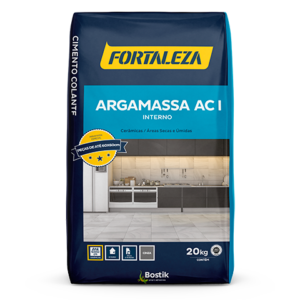ARGAMASSA FORTALEZA AC1 PISO INTERNO 20 KG