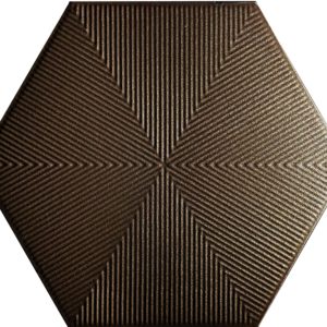 Revestimento Ceral Hexagonal Connect Brown 'A'